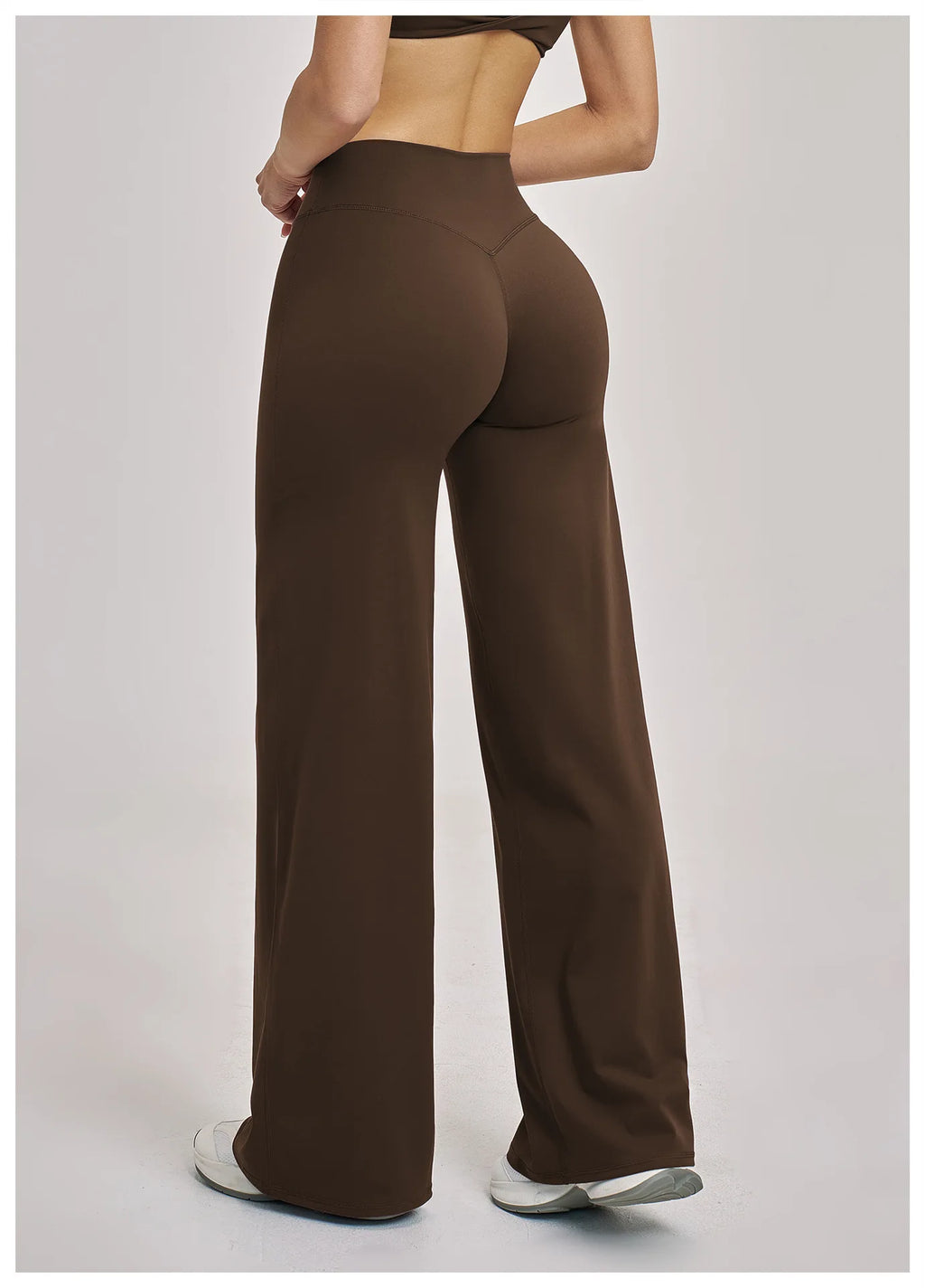 Women's Sports Yoga Pants High Waisted Straight Flared Trousers Running Fitness Sport Trousers Female Gym Casual Sports Pants