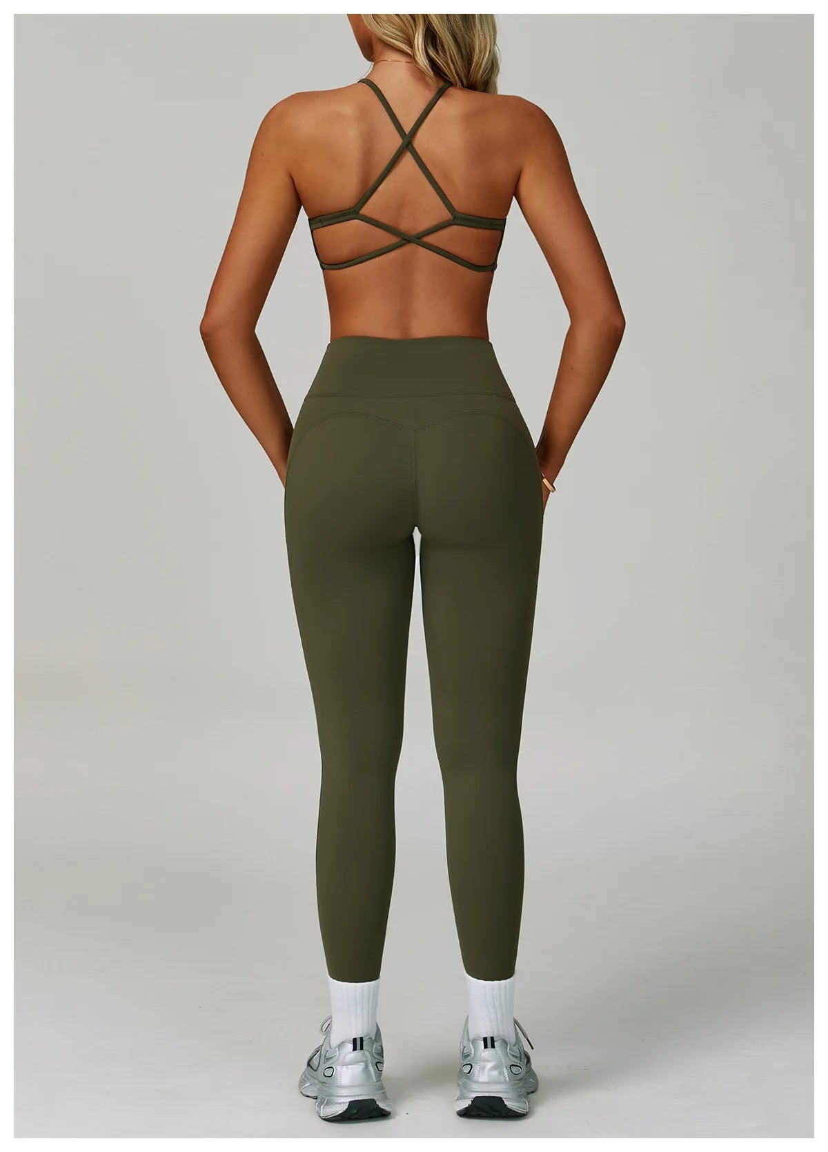 2Pcs Sets Women's Tracksuit Fitness Clothes Yoga Sets Sportswear Workout Bra High Waist Leggings Set Gym Clothing Sports Suits
