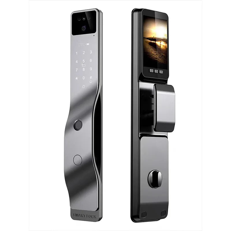 EGFirtor Tuya APP Face Recognition Fingerprint Smart Electronic Password Home Gate Door Lock With Cylinder