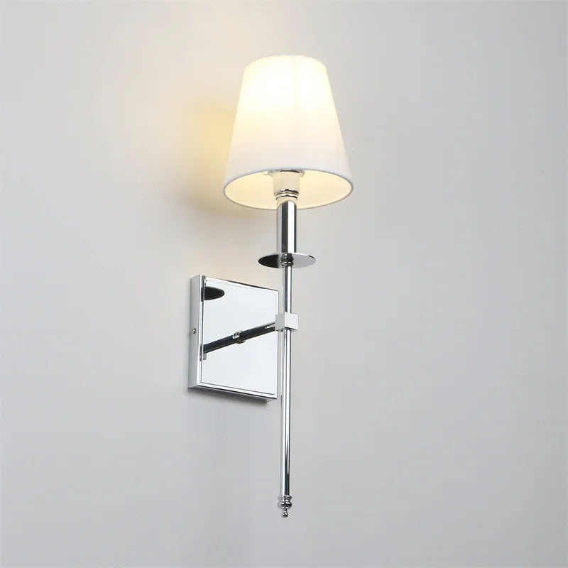 Modern American Led Wall Lamp Decor Bathroom Mirror Light Bedroom Corridor Stairs Cloth Indoor TV Background Decor Light