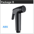 Black Bathroom Toilet wash Bidet Faucet Spray Gun Sprayer shower head Anal self cleaning Handheld water tap valve hose holder t