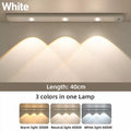 20-50CM LED Under Cabinet Light  Wardrobe Indoor Lighting Motion Sensor LED Lamp Ultra Thin USB Rechargeable Night Light