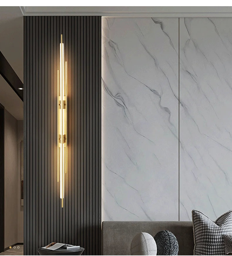 Light Luxury Wall Lamp Modern LED Gold Wall Light Indoor Lighting Wall Sconce Home Decor for Living Room Bedroom Bedside Stairs