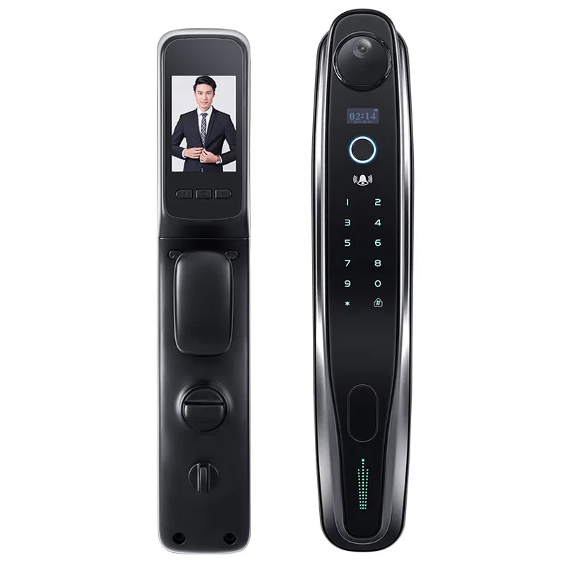 Smart digital password electronic lock 3D face recognition Smart door lock with camera