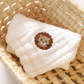 6 Layer Cotton Embroidery Baby Saliva Towels Hand Face Wipes Newborn Bib Kids Handkerchief Toddler Soft Washcloth Burp Cloth