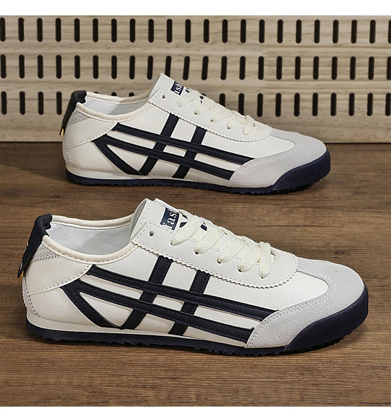 Fashion Couple Canvas Shoes Classic Design Green Leather Casual Shoes For Men Trendy Low-cut Lightweight Original Men's Sneakers