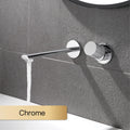 Luxury Brass Black Wall Mounted Bathroom Faucet with Single Handle and 2-Hole Modern Design for Hot and Cold Water Basin Faucet
