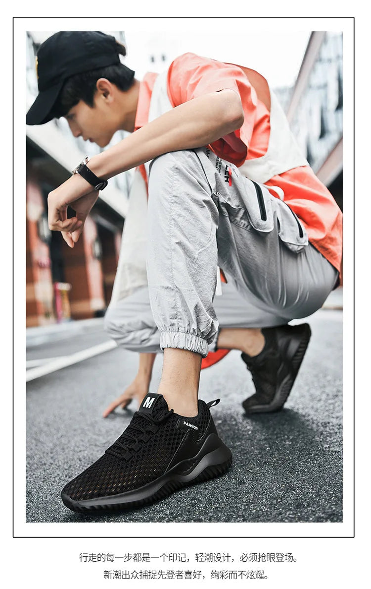 2026 Summer Men's Loafers Walking Mesh Breathable Summer Comfortable Casual Shoes Sneakers Zapatillas Hombre Men Running shoes