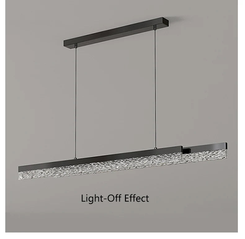 Modern Light Creative Bar Counter Strip Designer Lamps LED Pendant Light For Dining Table Kitchen Chandelier Adjust Function