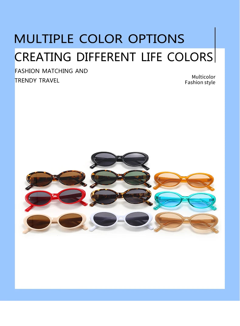 4pcs/7pc Small Oval Sun Glasses Vintage Oval Sunglasses 2024 Men Small Oval Sun Glasses Retro Fashion Women Sun Glasses Oculus ﻿