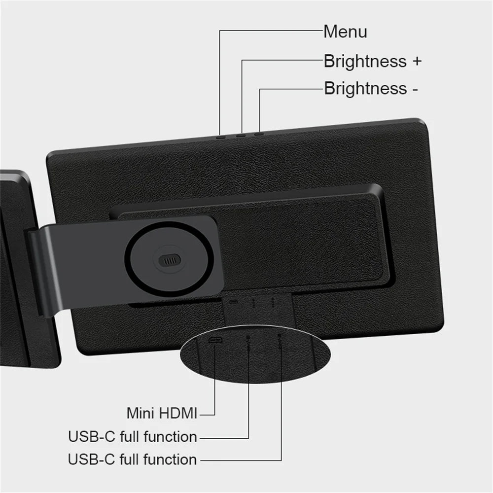 Rospider 16 Inch Portable Dual Screen Laptop Monitor Extender 1200P 2560P Rotatable Triple Display for Laptop MacBook Windows