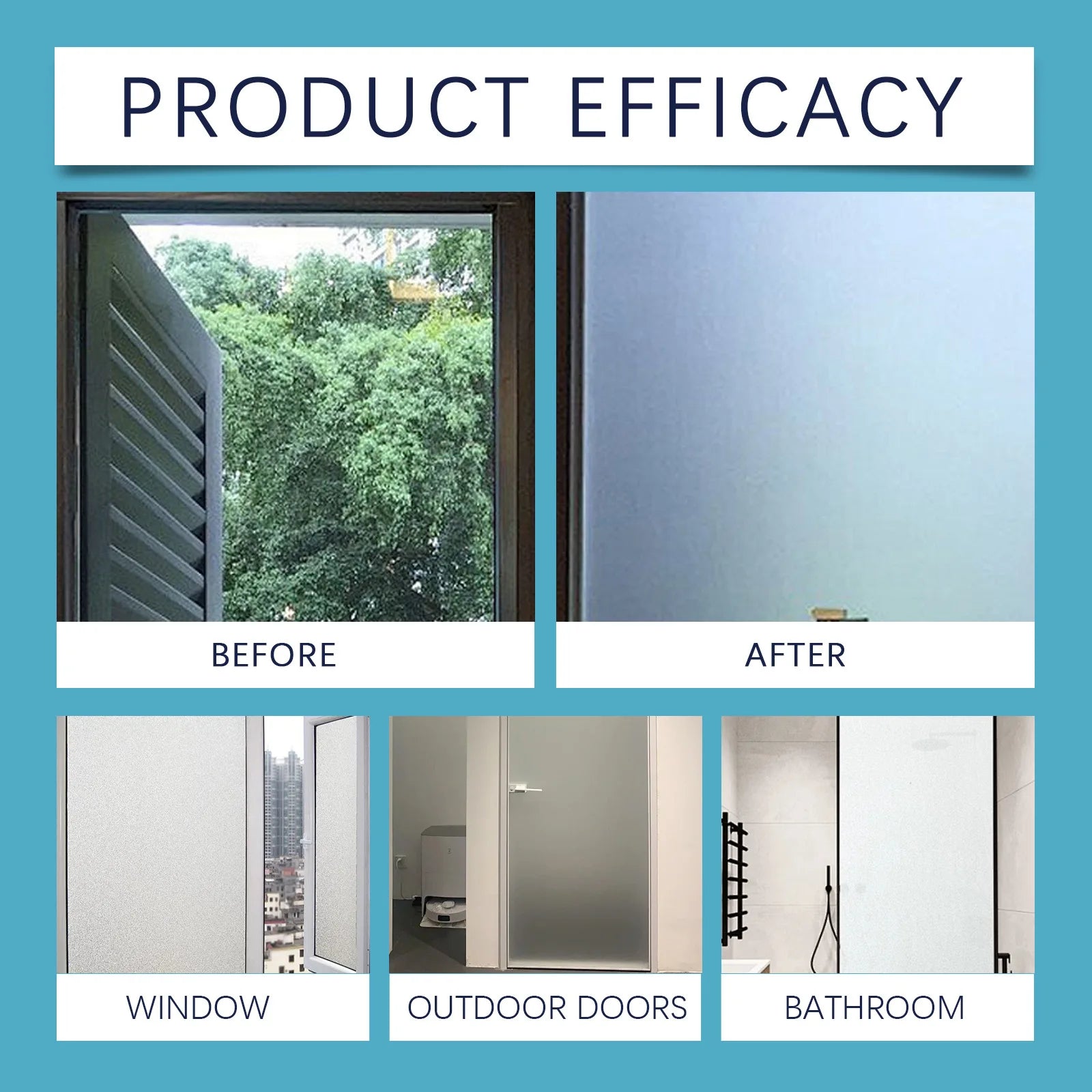 Matte Glass Paint For Windows And Doors Privacy Coating With Misty Effect Quick Drying Water Based Formula