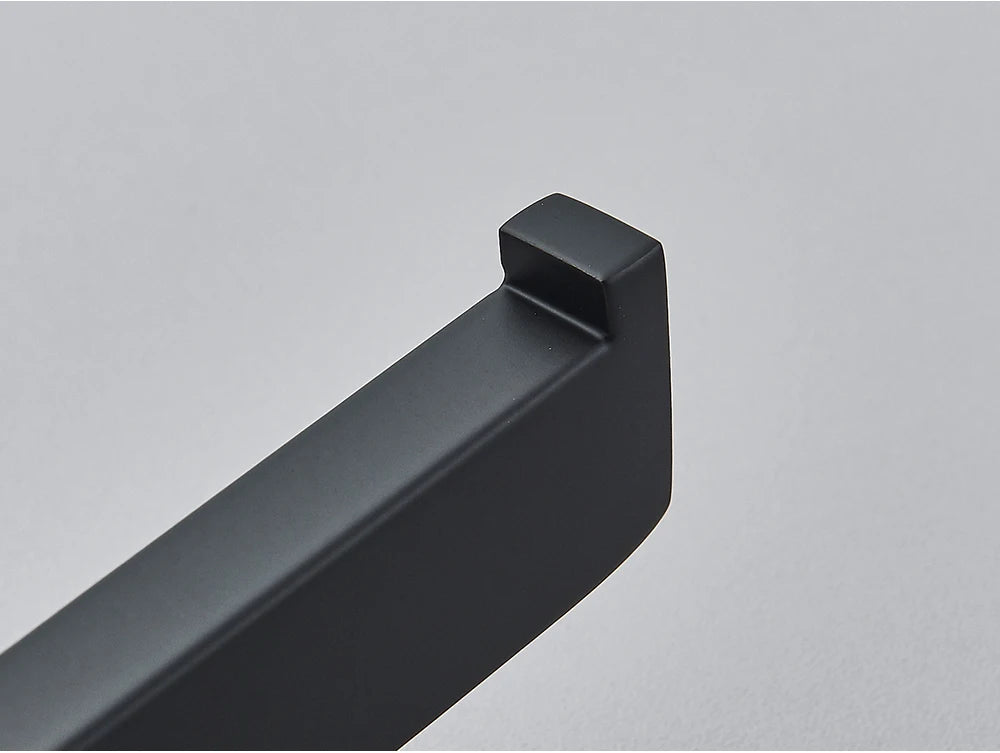 Bathroom Hardware Set Black Robe Hook Towel Rail Bar Shelf Tissue Paper Holder Wall Mounted Bathroom Accessories