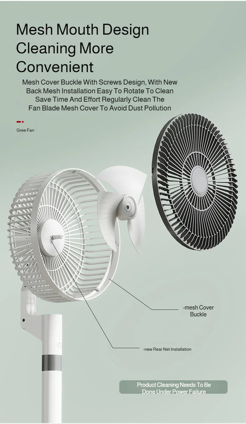 Household Air Circulation Fan Desktop Silent Electric Fan High Wind Floor Portable Fan Powerful Energy-saving Rental House Fan