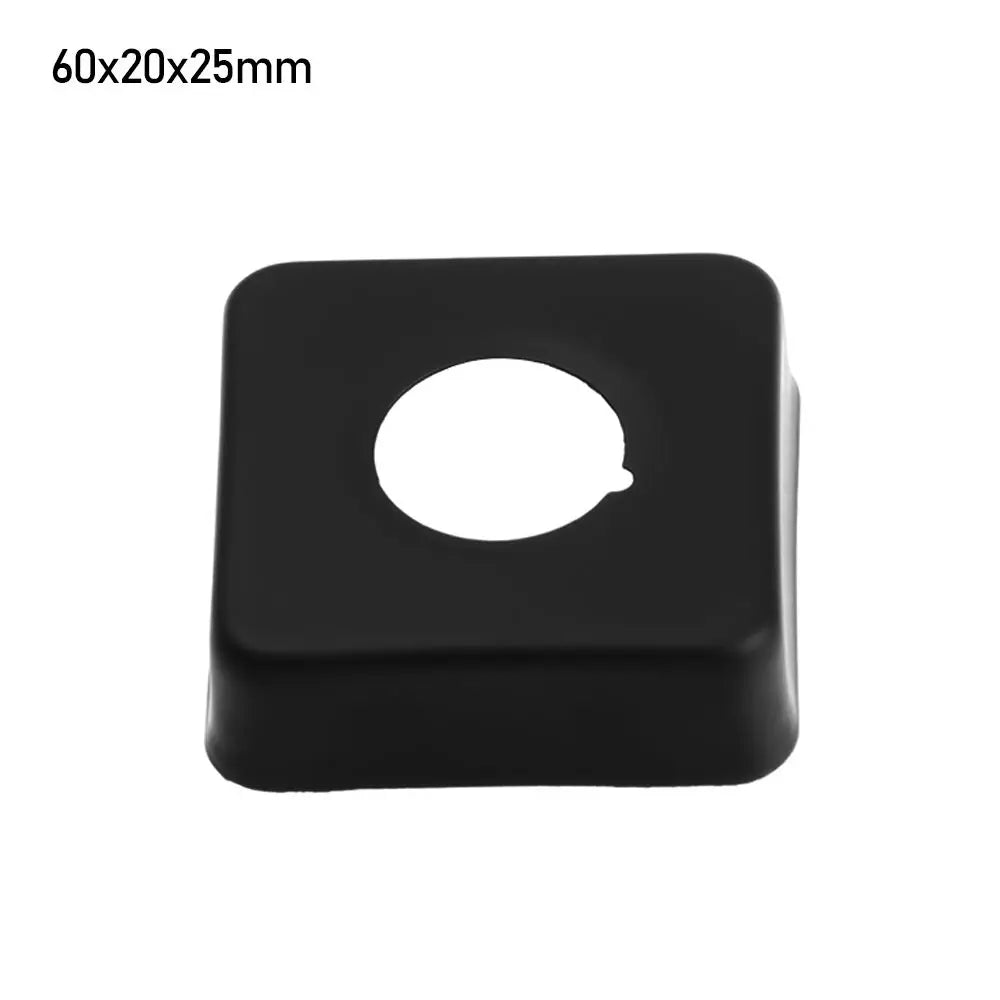 1Pcs Black Shower Faucet Decorative Cover Chrome Finish Stainless Steel Water Pipe Wall Covers Bathroom Accessories