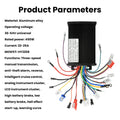 36V 48V 64V 450W 22-25A Electric Scooter E-Bike Sine Wave Brushless Motor Controller Triple-Mode Silent HY3208 MOS Transistor