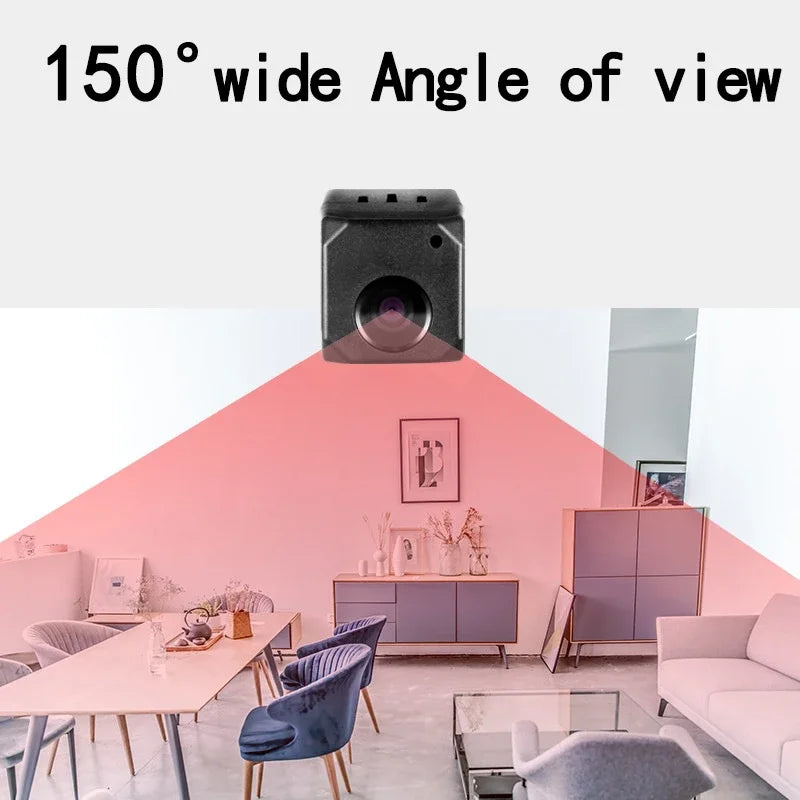 Security Camera 4K Smart Home Monitor with 150° Wide Angle & Infrared Night Vision, WiFi Surveillance Cam with Motion Detection