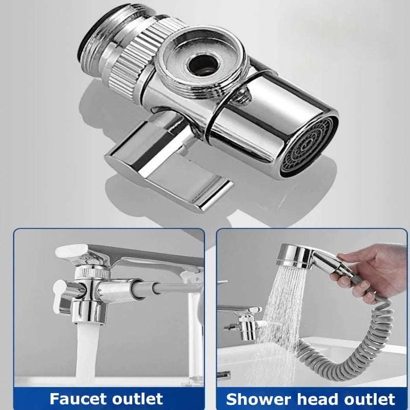 Faucet External Shower Extender Washbasin Swimming Pool Shampoo Shower Handwashing Bathroom Shower Booster Nozzle Kit