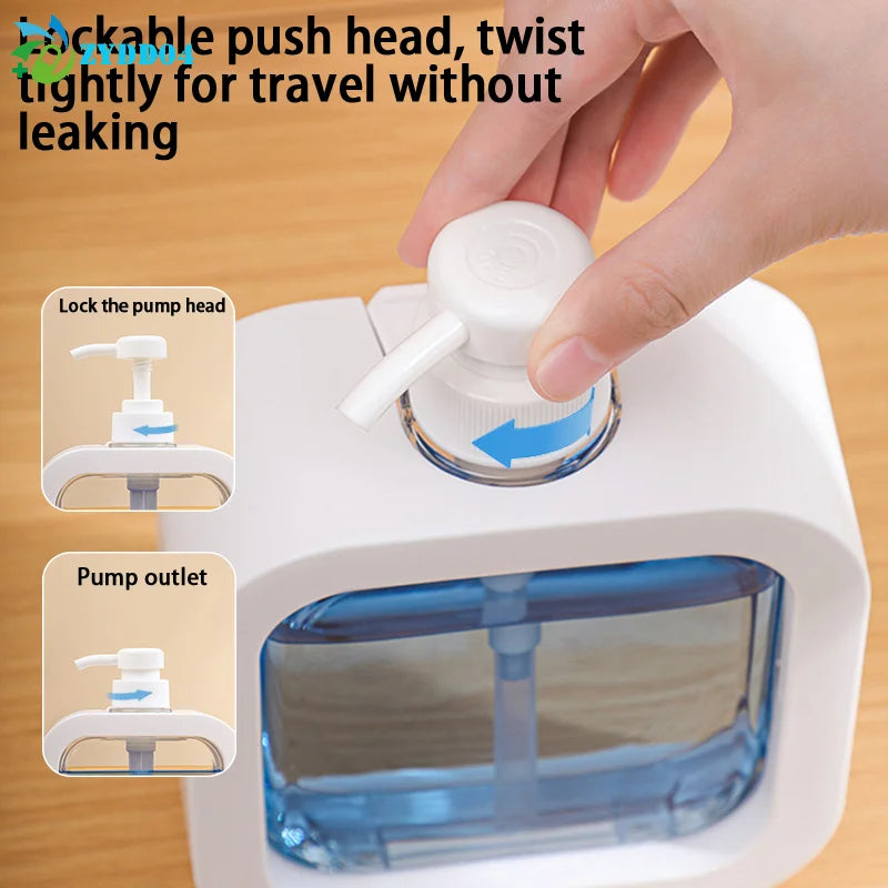 ●300/500ml Bathroom Soap Dispensers Refillable Lotion Shampoo Shower Gel Holder Portable Travel Dispenser Empty Bath Pump Bottle