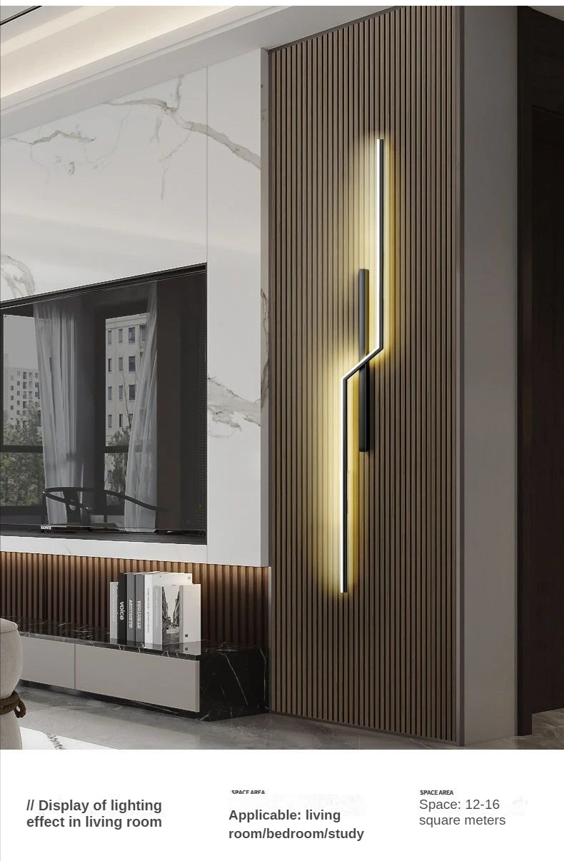 Modern Minimalist LED Wall Lamps - Bedside Interior Lighting for Living Room Bedroom Stairs - TV Backlight Wall Decor Lights