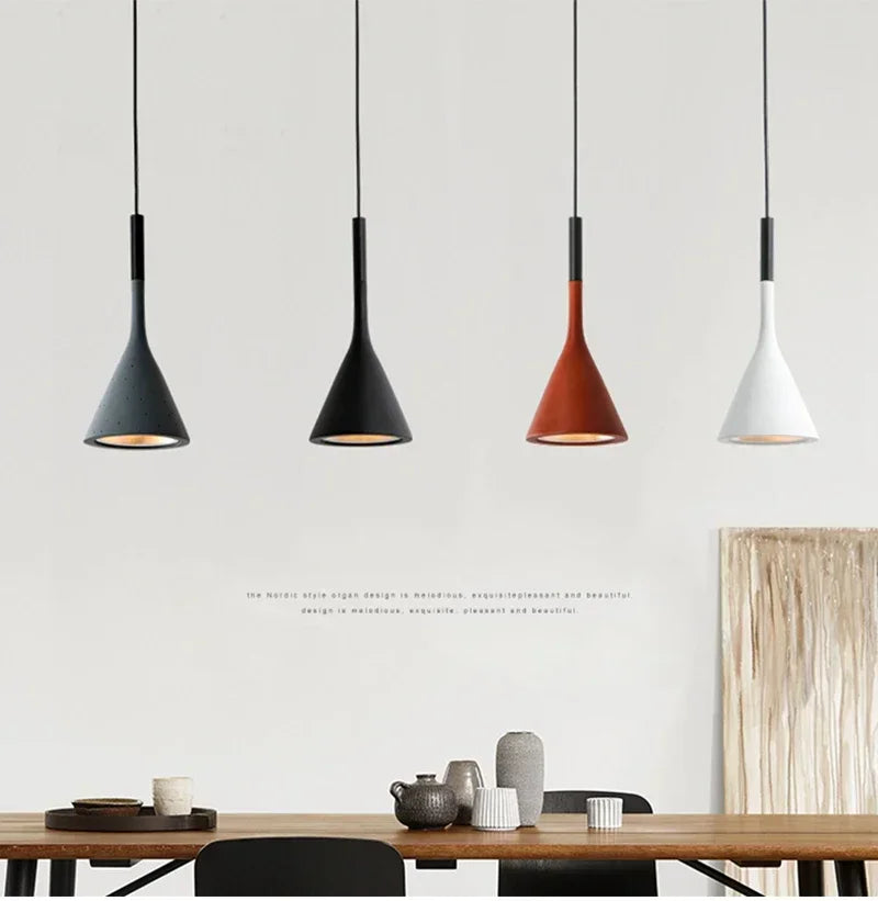 Modern LED pendant light in black and white E27 bedroom table dining room hanging light lampshade home cabinet suitable for