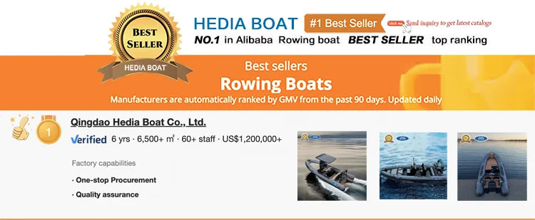 High-end 480 Aluminium Rib Inflatable Rigid Boat with Outboard Engine 1.2mm 8-Person for Fishing Lake Sports and Rowing