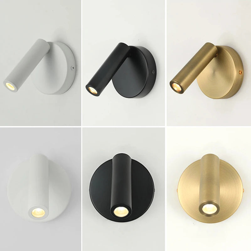 Hotel wall lamps, bedroom bedside with switch，LED exposed Staircase spotlights, ambient lights, lighting lamps and reading lamp