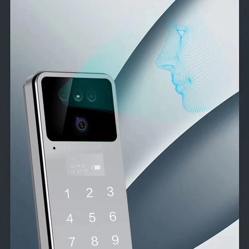 EGFirtor Tuya APP Face Recognition Fingerprint Smart Electronic Password Home Gate Door Lock With Cylinder