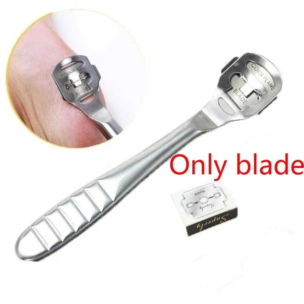 100pcs Steel Pedicure Blades Accessories Hand Foot Scraping Knife Dead Skin Scraper Skin Remover Universal Foot Care Scrubber