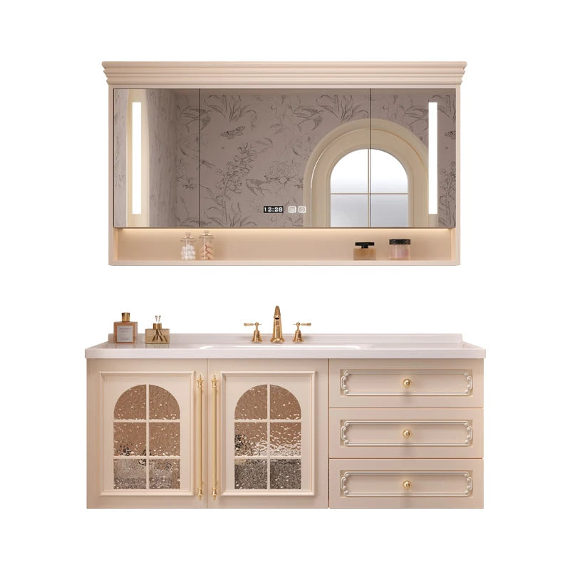 Storage Drawers Bathroom Cabinet Interior Dividers Mirror White Bathroom Cabinet Shelving Modern Badkamer Meubel Accessories