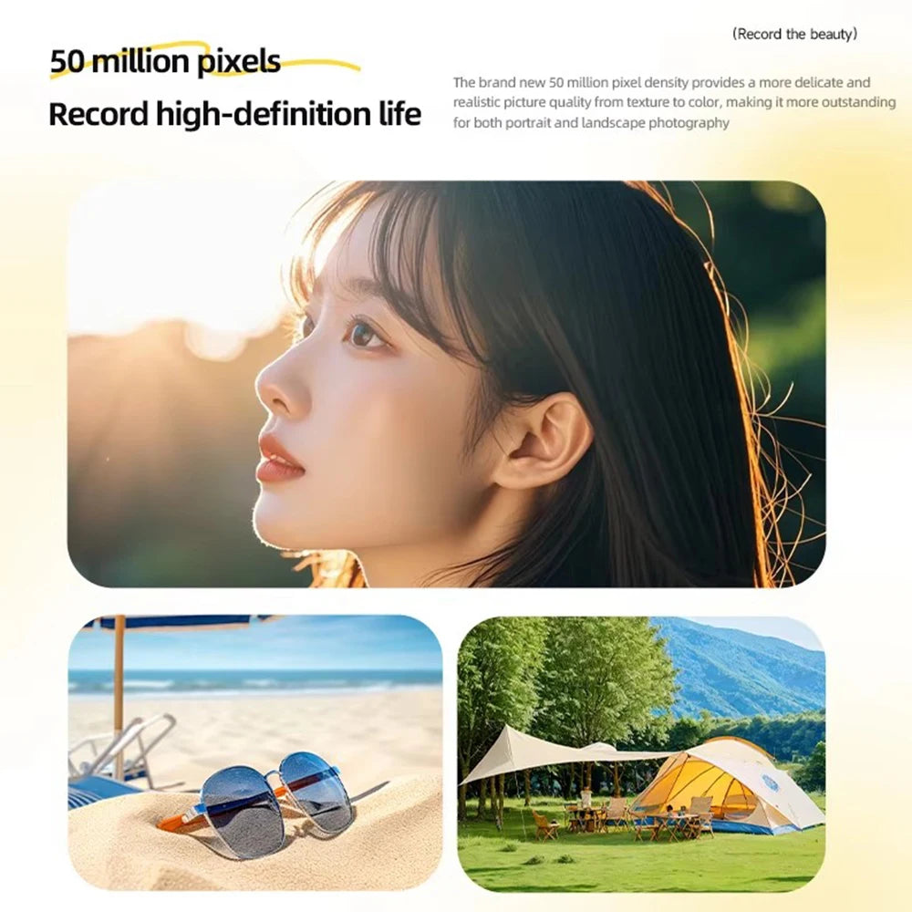 4k Digital Camera IPS HD 50MP CCD Camera 2.4" Autofocus Vlogging Student Camcorder 8X Dual Cam and LED Flash Video Photo Filming