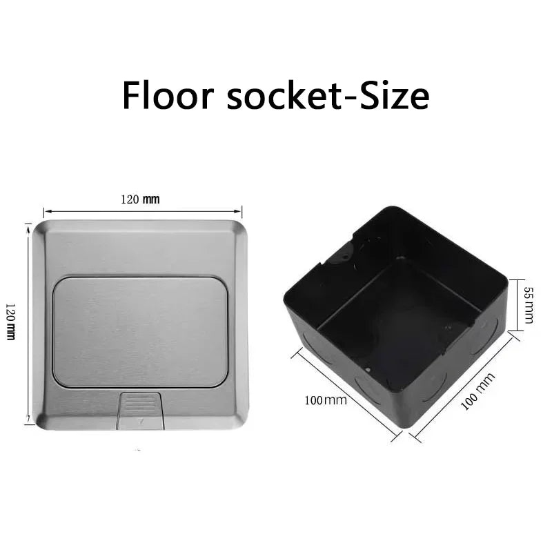 Electrical Switches Desktop Socket EU/Universal Power Outlet Hidden Type Pop Up Floor Socket For Meeting Room