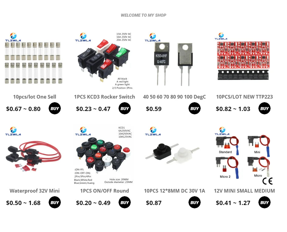2PCS Light Switch AC 0-250V 6A Lnline ON/OFF Table Desk Lamp Cord Cable Toggle Rocker Switches Control For LED Lighting