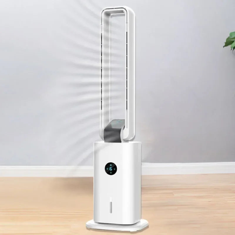 Household 220v New Bladeless Fan Safety Intelligent Purification Ground Anion Electric Air Circulation Tower Fan 220v