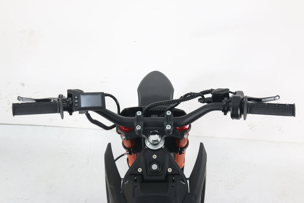 Dropshipping Electric Motocross Bike 60V 27AH 1600W,40Mph,37 Miles,Urban Commuting Front 17";Rear 14" Off-Road Electric Bike