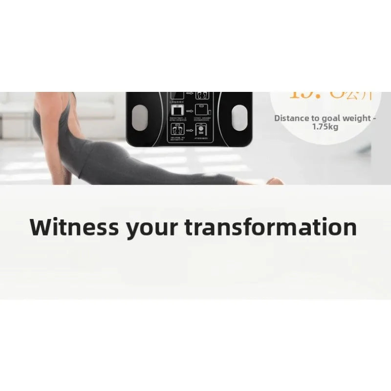 Electronic scale - Home-use, simple charging model, precise measurement, monitoring, healthy weight scale, body fat scale