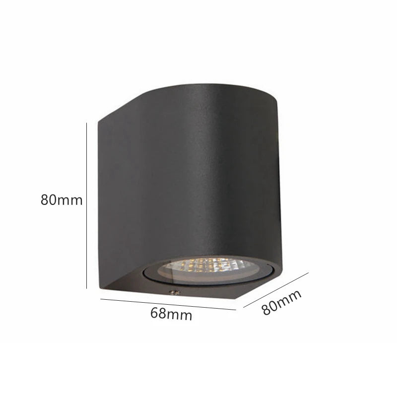 Tuya Smart LED Wall Light Up and Down RGB CCT Outdoor Bluetooth/WIFI APP Control GU10 Bulb Exterior Garden Porch Sconces Lamp