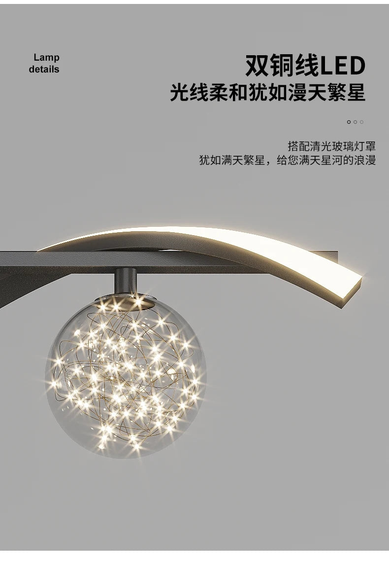 New Luxury LED babysbreath Modern Ceiling Hanging Lamp lustre for Living Dining Room Pendant Lights Fixtures suspension