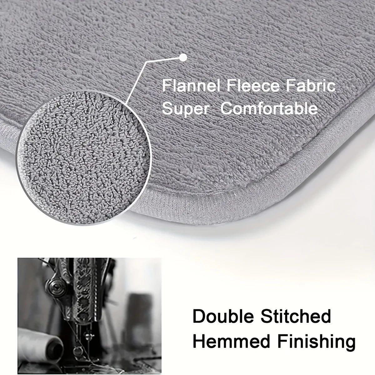 Simple L-shaped striped shower room door absorbent foot mat bathroom non-slip mat dirt-resistant toilet mat door mat