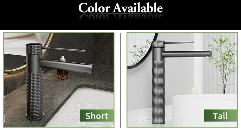 Black Basin Faucet Bathroom Washbasin Water Mixer Tap Hot Cold Water Basin Sink Tap Bathroom Faucet Tap Brushed Gold Faucet