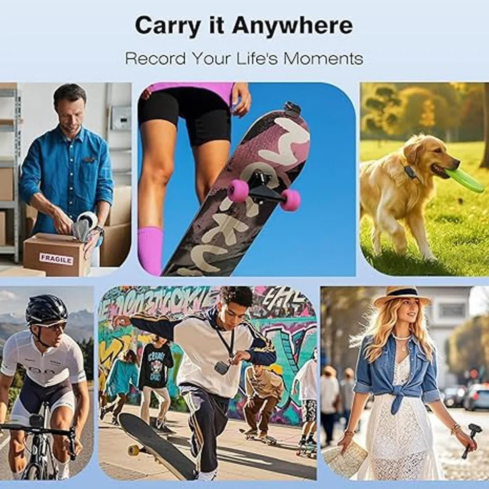 HD 4K Body Camera Mini Body Cam Audio and Video Recording 128GB Wearble Portable Camera Work Guard Travel Vlog