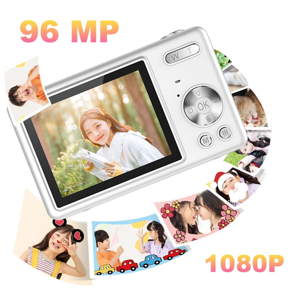 4K HD 1080P Digital Camera Anti-Shake Autofocus Vlogging Camera 2.4 Inch IPS Screen Photography Camera for Kids Adults Beginners