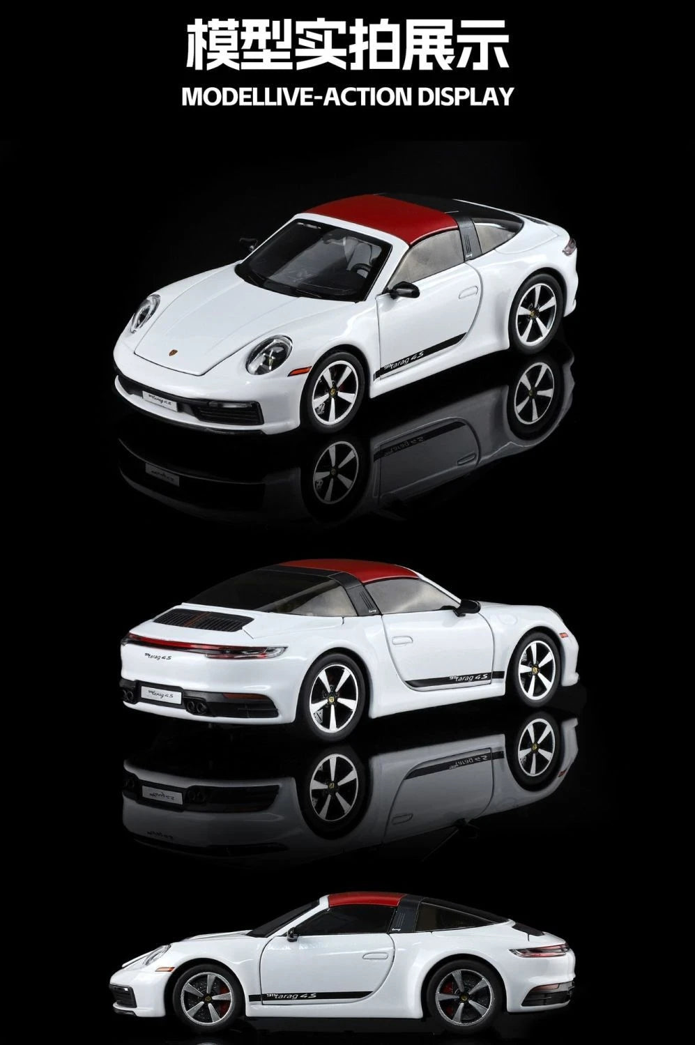 1:32 new folding convertible Porsche 911 alloy car model simulation Sound& light Fashion Exquisite collectibles Boys Toy Gift