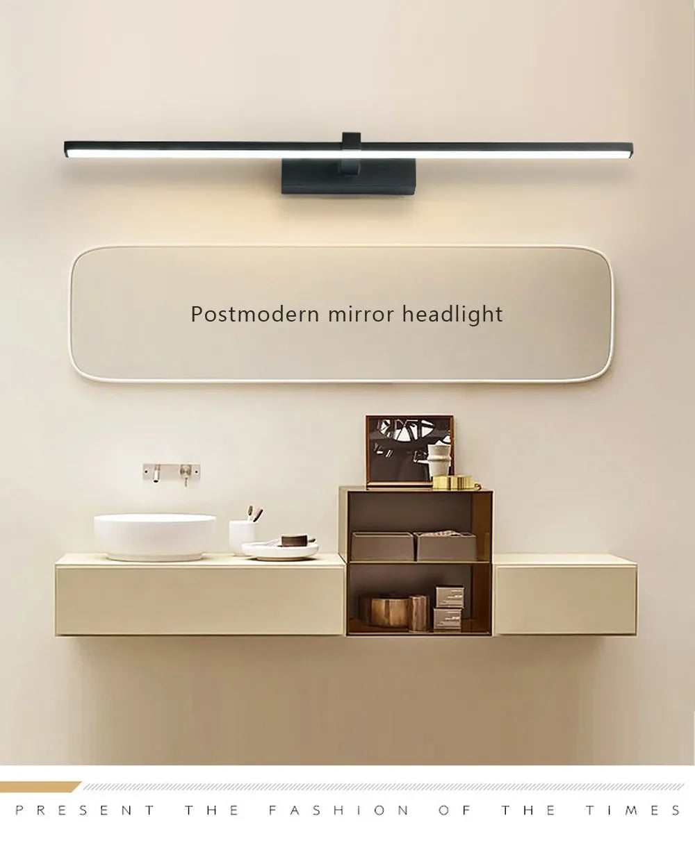 Modern LED Wall Light Bathroom Mirror Lamp Bathroom Bath Mirror Line Lamp Wall Sconce Home Decoration Lighting Fixture Luster
