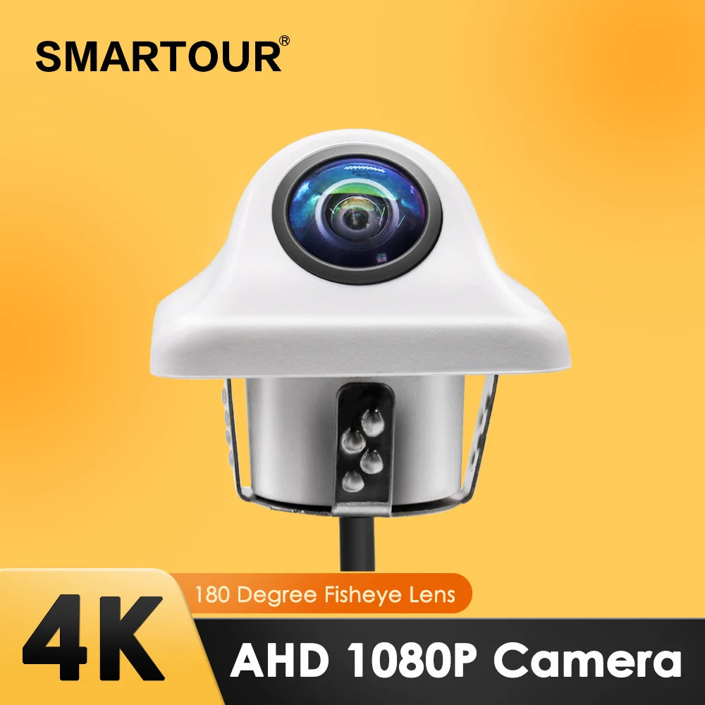 Smartour AHD 1080P Car Camera Fisheye Lens Starlight Night Vision White Colour HD Car Rear View Camera For Android Raido screen