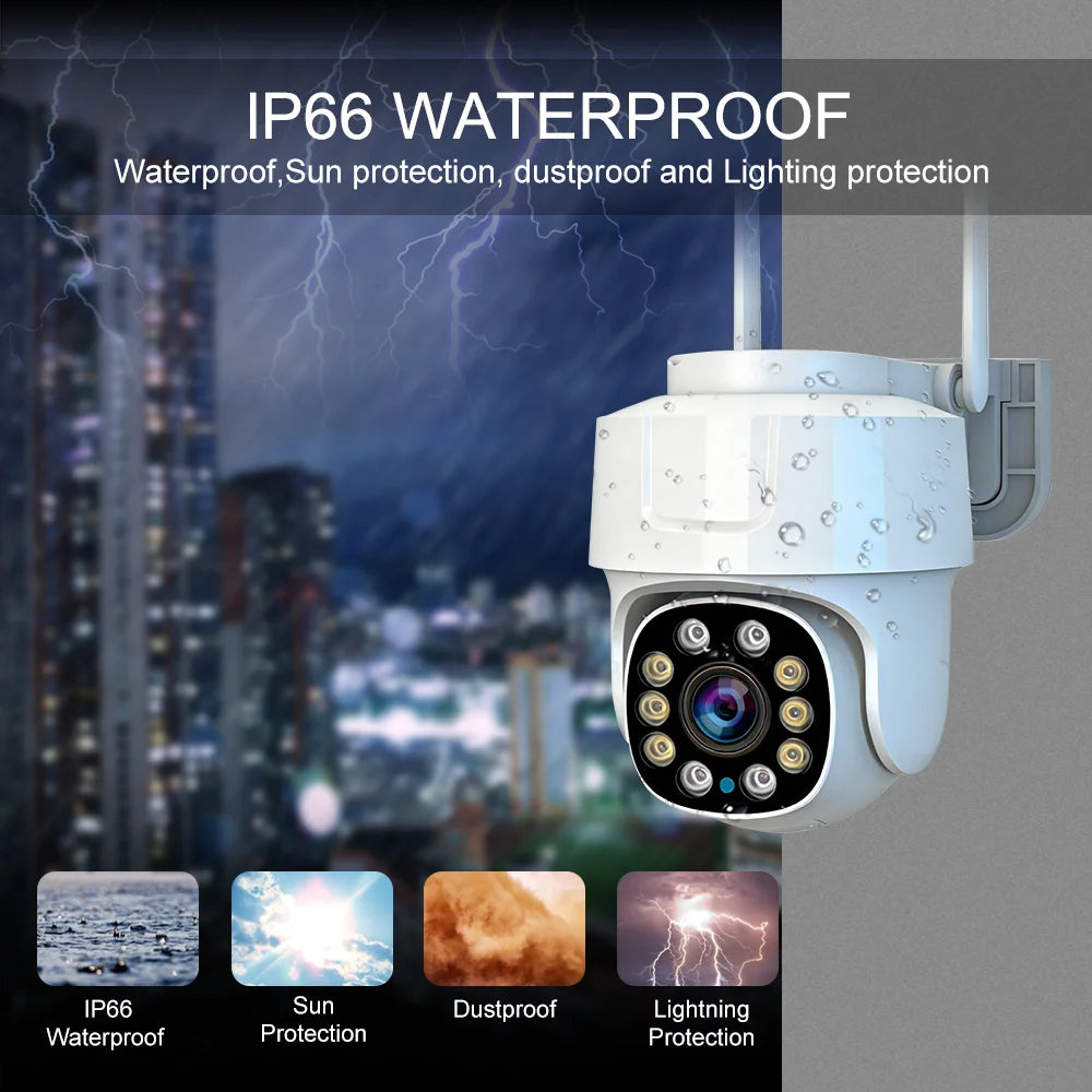 Tuya Smart Life 5MP Outdoor Waterproof Home Security Auto Tracking AI Human Detection Camera WIFI Network Surveillance Camera