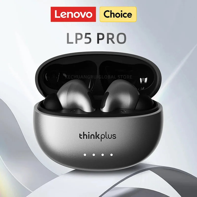 Lenovo LP5 PRO Wireless Bluetooth 5.4 Earphones TWS HiFi Sound Gaming Earbuds LP5Pro Sport Headset Long Standby with Mic 2025