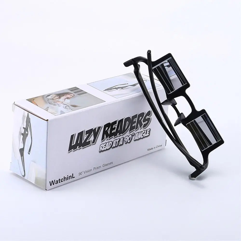 Reading Glasses Mirror Ultra-light Lazy Refractor Glasses Lying Down Watching TV Horizontal Reading Mirror HD Protective Glasses