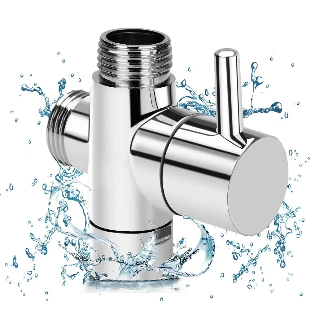 3 Way Shower Head Diverter Valve G1/2 Three Function Switch Adapter Connector Head Faucet Bathroom Accessories 3 Way Shower Head