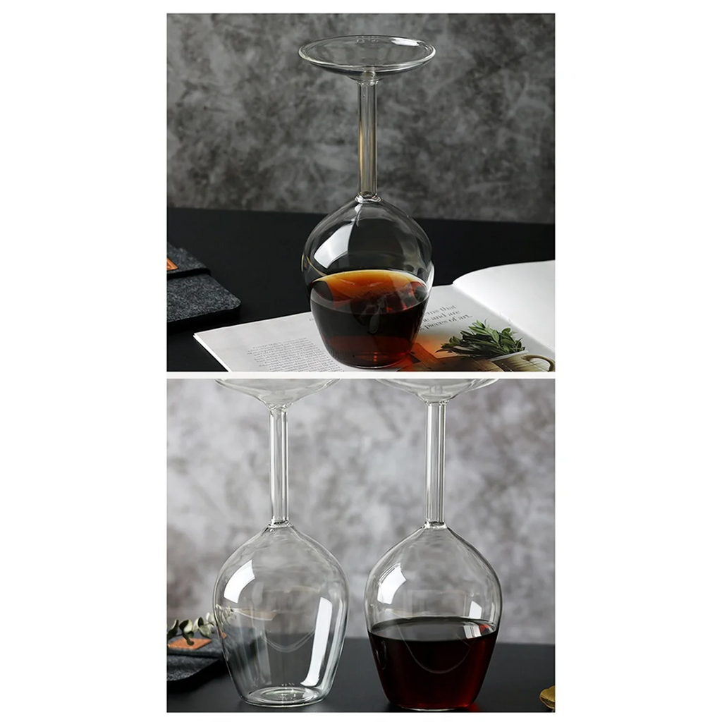 Long Stem Upside Down Wine Glass Funky Unique Stemmed Wine Glasses Upside Down Long Stem Wine Glasses